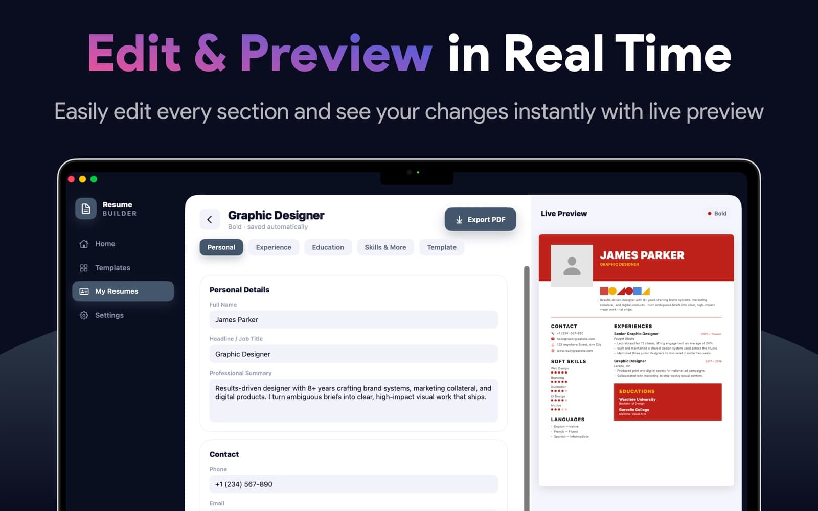 CV Builder screenshot 3